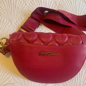 Betsey Johnson Red Heart Crossbody Bag